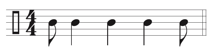 example of syncopation