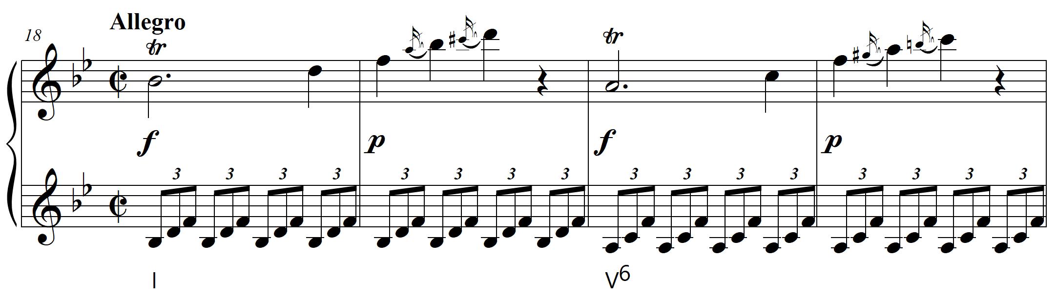 Mozart K. 281 example
