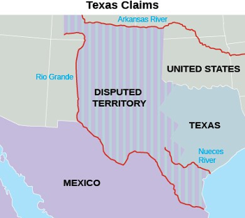 This is an image of the disputed territory between the U.S. and Mexico