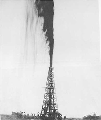 This is an image of the Lucas Gusher at Spindletop