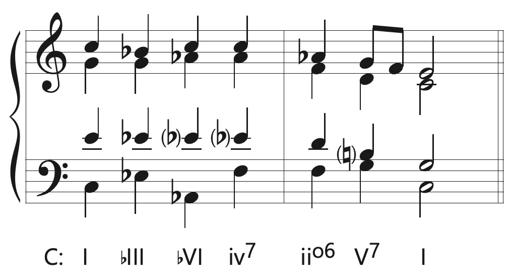 part writing borrowed and Neapolitan chords