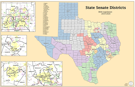 this is texas senate map