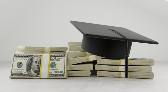 Image of Money and Graduation Cap