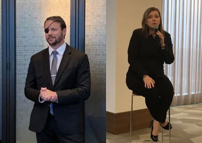 Newly elected members of Congress (2018) Dan Crenshaw (R-Houston) and Lizzie Fletcher 