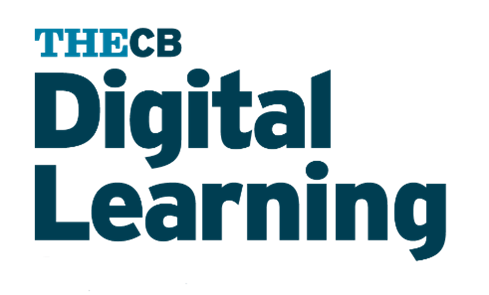 Digital Learning Logo Blue Text White Background